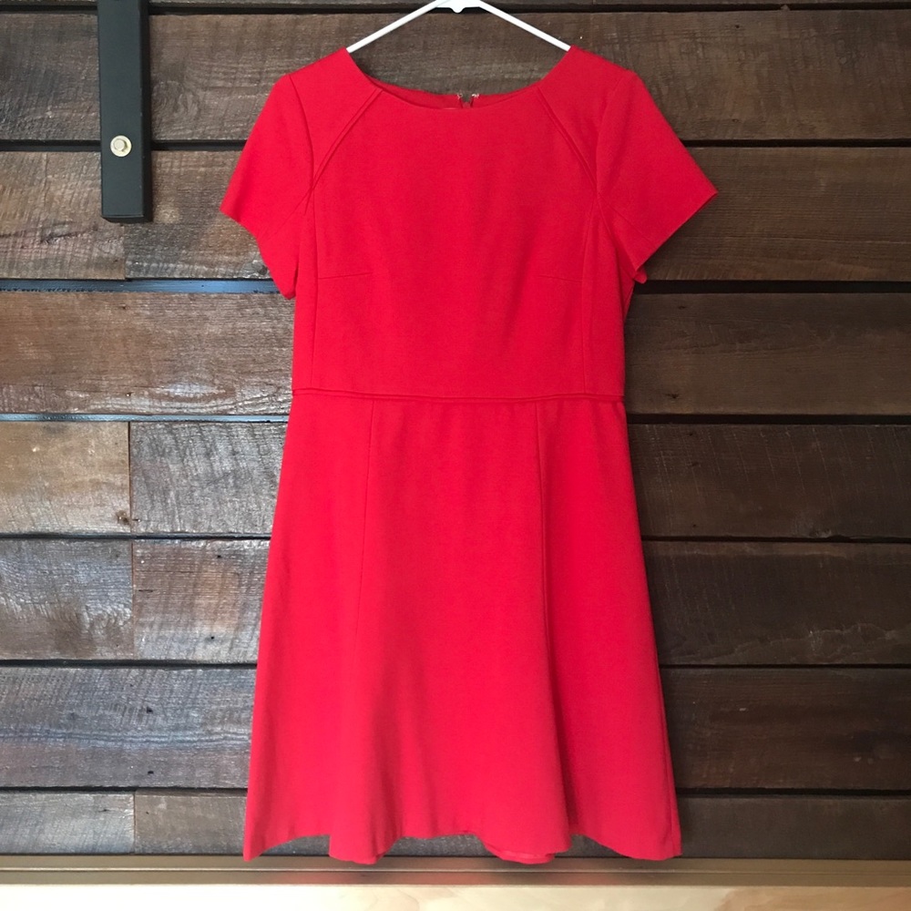 J Crew Factory NWT red skater dress
